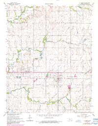 Download a high-resolution, GPS-compatible USGS topo map for La Harpe, KS (1984 edition)