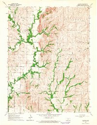 Download a high-resolution, GPS-compatible USGS topo map for Laclede, KS (1965 edition)