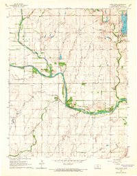 preview thumbnail of historical topo map of Sedgwick County, KS in 1965