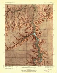 Download a high-resolution, GPS-compatible USGS topo map for Lake Mc Bride, KS (1958 edition)