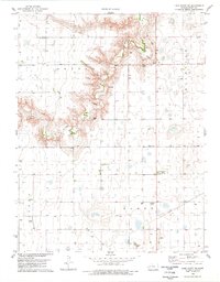preview thumbnail of historical topo map of Scott County, KS in 1978