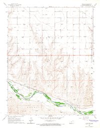 preview thumbnail of historical topo map of Kearny County, KS in 1966