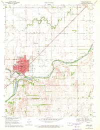 preview thumbnail of historical topo map of Larned, KS in 1970