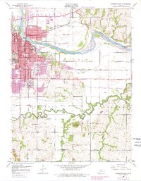 Download a high-resolution, GPS-compatible USGS topo map for Lawrence East, KS (1978 edition)