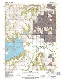 preview thumbnail of historical topo map of Douglas County, KS in 1991