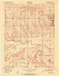 preview thumbnail of historical topo map of Douglas County, KS in 1951