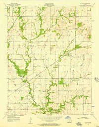 Download a high-resolution, GPS-compatible USGS topo map for Le Loup, KS (1957 edition)