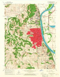 Download a high-resolution, GPS-compatible USGS topo map for Leavenworth, KS (1967 edition)