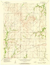 Download a high-resolution, GPS-compatible USGS topo map for Lebo NW, KS (1958 edition)