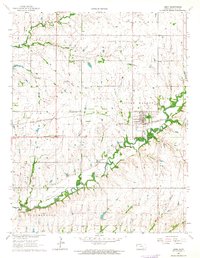 Download a high-resolution, GPS-compatible USGS topo map for Leon, KS (1964 edition)