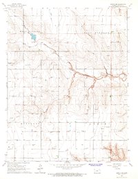 Download a high-resolution, GPS-compatible USGS topo map for Leoti 3 SE, KS (1967 edition)