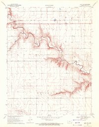 Download a high-resolution, GPS-compatible USGS topo map for Leoti NW, KS (1972 edition)