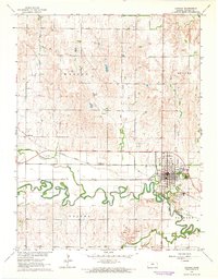 Download a high-resolution, GPS-compatible USGS topo map for Lincoln, KS (1964 edition)