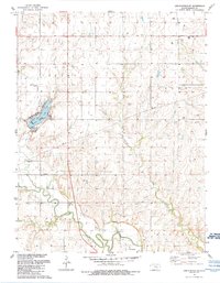 Download a high-resolution, GPS-compatible USGS topo map for Lincolnville SW, KS (1990 edition)