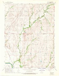 Download a high-resolution, GPS-compatible USGS topo map for Linn SW, KS (1969 edition)