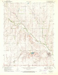 Download a high-resolution, GPS-compatible USGS topo map for Little River, KS (1972 edition)