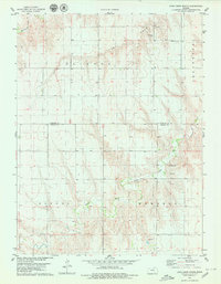 Download a high-resolution, GPS-compatible USGS topo map for Long Draw South, KS (1979 edition)
