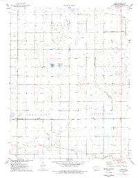 preview thumbnail of historical topo map of Finney County, KS in 1976