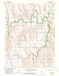Download a high-resolution, GPS-compatible USGS topo map for Lyle, KS (1966 edition)