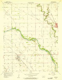 Download a high-resolution, GPS-compatible USGS topo map for Maize, KS (1957 edition)