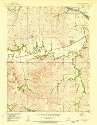 Download a high-resolution, GPS-compatible USGS topo map for Maple Hill, KS (1954 edition)