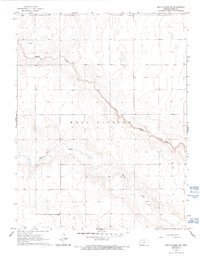 Download a high-resolution, GPS-compatible USGS topo map for Mattox Draw NW, KS (1993 edition)