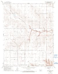 Download a high-resolution, GPS-compatible USGS topo map for Mattox Draw SE, KS (1993 edition)