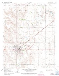 Download a high-resolution, GPS-compatible USGS topo map for Meade, KS (1983 edition)