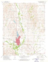 Download a high-resolution, GPS-compatible USGS topo map for Medicine Lodge, KS (1975 edition)