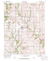 Download a high-resolution, GPS-compatible USGS topo map for Meriden, KS (1971 edition)