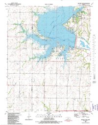 Download a high-resolution, GPS-compatible USGS topo map for Milford Dam, KS (1982 edition)