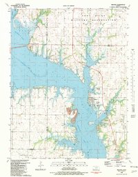 Download a high-resolution, GPS-compatible USGS topo map for Milford, KS (1982 edition)