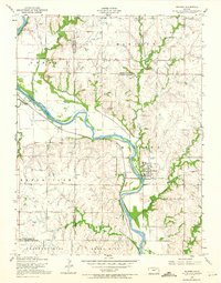 Download a high-resolution, GPS-compatible USGS topo map for Milford, KS (1974 edition)