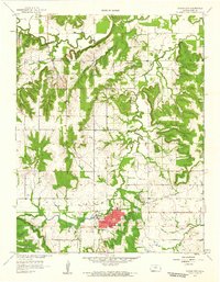 preview thumbnail of historical topo map of Mound City, KS in 1958