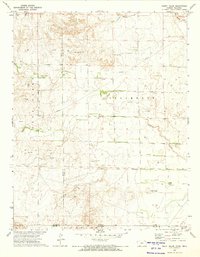 preview thumbnail of historical topo map of Clark County, KS in 1972
