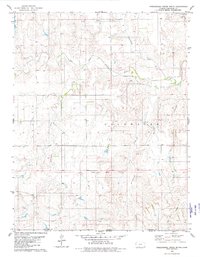 Download a high-resolution, GPS-compatible USGS topo map for Nescatunga Creek South, KS (1980 edition)