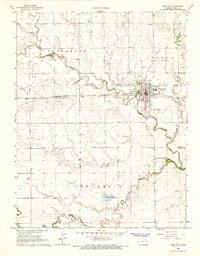 Download a high-resolution, GPS-compatible USGS topo map for Ness City, KS (1967 edition)