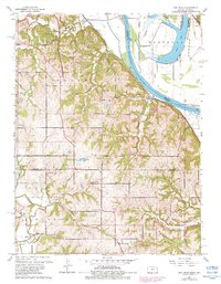 Download a high-resolution, GPS-compatible USGS topo map for Oak Mills, KS (1983 edition)