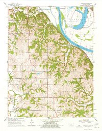 Download a high-resolution, GPS-compatible USGS topo map for Oak Mills, KS (1977 edition)