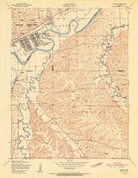 Download a high-resolution, GPS-compatible USGS topo map for Ogden, KS (1951 edition)