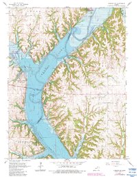 Download a high-resolution, GPS-compatible USGS topo map for Olsburg NW, KS (1983 edition)