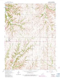 Download a high-resolution, GPS-compatible USGS topo map for Olsburg, KS (1983 edition)