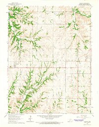 Download a high-resolution, GPS-compatible USGS topo map for Olsburg, KS (1965 edition)