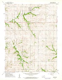Download a high-resolution, GPS-compatible USGS topo map for Oneida, KS (1962 edition)