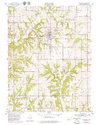 preview thumbnail of historical topo map of Oskaloosa, KS in 1951