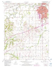 Download a high-resolution, GPS-compatible USGS topo map for Ottawa South, KS (1983 edition)