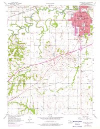 Download a high-resolution, GPS-compatible USGS topo map for Ottawa South, KS (1976 edition)