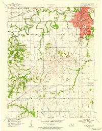 Download a high-resolution, GPS-compatible USGS topo map for Ottawa South, KS (1958 edition)