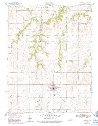 Download a high-resolution, GPS-compatible USGS topo map for Overbrook, KS (1983 edition)