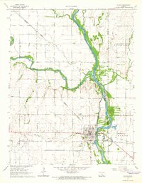 Download a high-resolution, GPS-compatible USGS topo map for Oxford, KS (1966 edition)